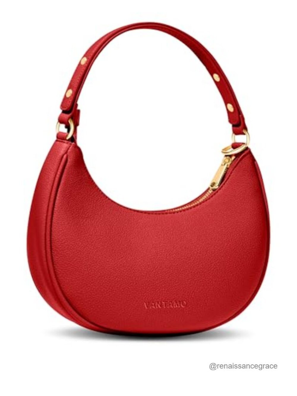 Half Moon Clutch Purse for Women RFID Blocking Anti-Theft Crossbody PU Leather